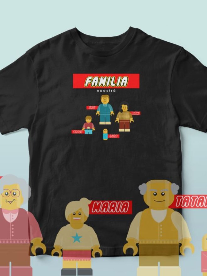 Termotransfer pentru tricou - Lego Family