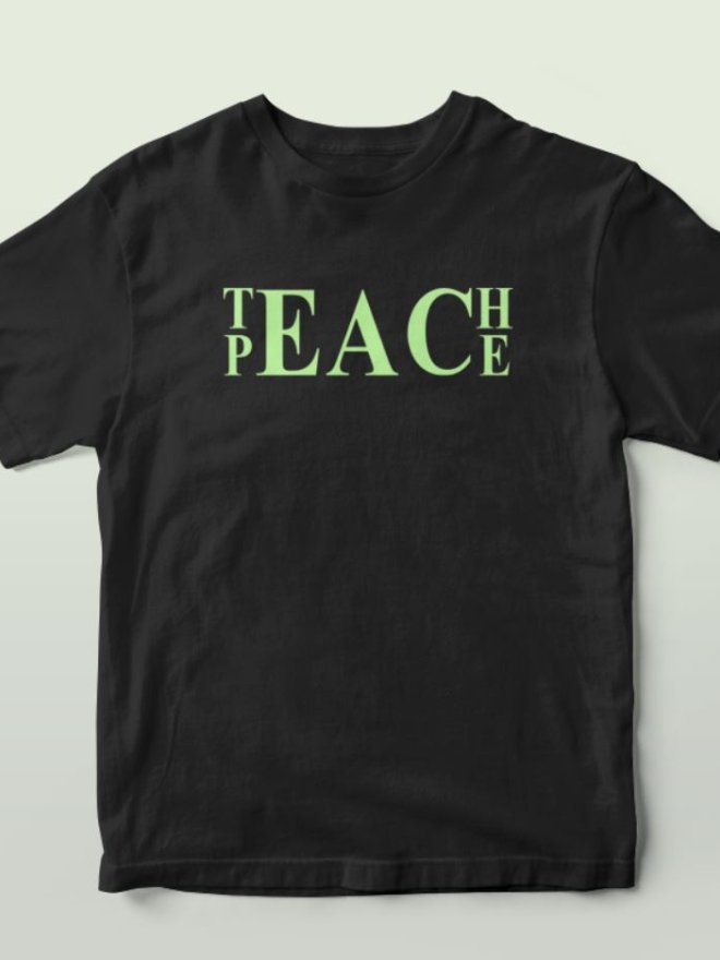 Termotransfer pentru tricou - Teach Peace